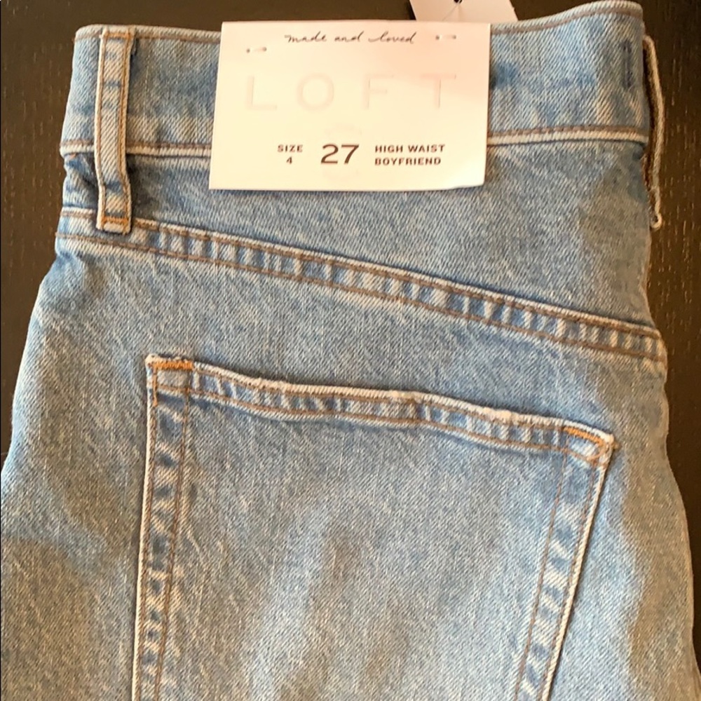NWT Loft boyfriend jean, 27/4